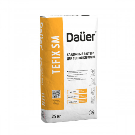 Теплоизоляционный кладочный раствор Dauer TEFIX SM 20 кг