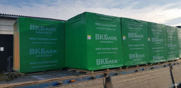 Газосиликатные П-образные блоки ВКБлок 500x400x250, D500