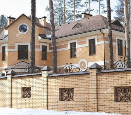 Облицовочный кирпич Железногорский одинарный 1 НФ Солома гладкий